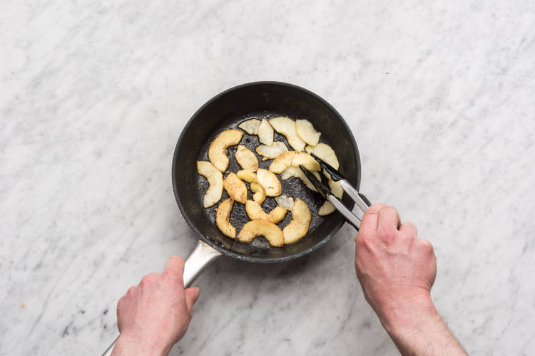 Cook the apple slices