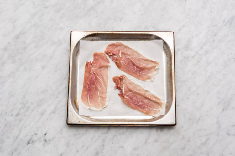 Bake the Serrano ham