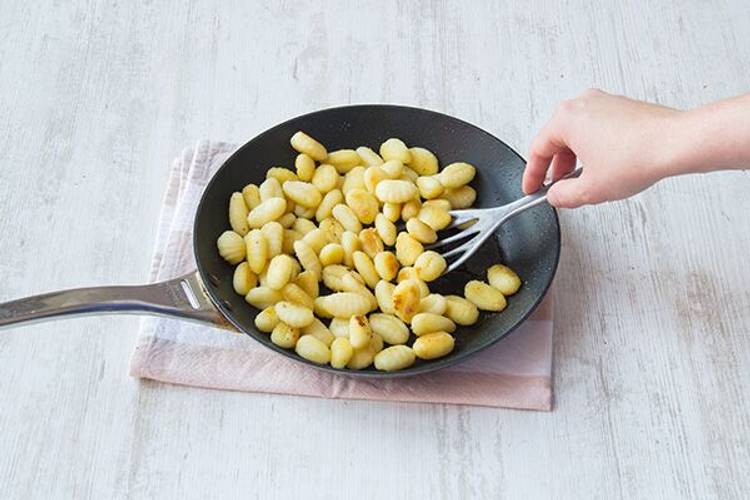 Pan-sear the gnocchi