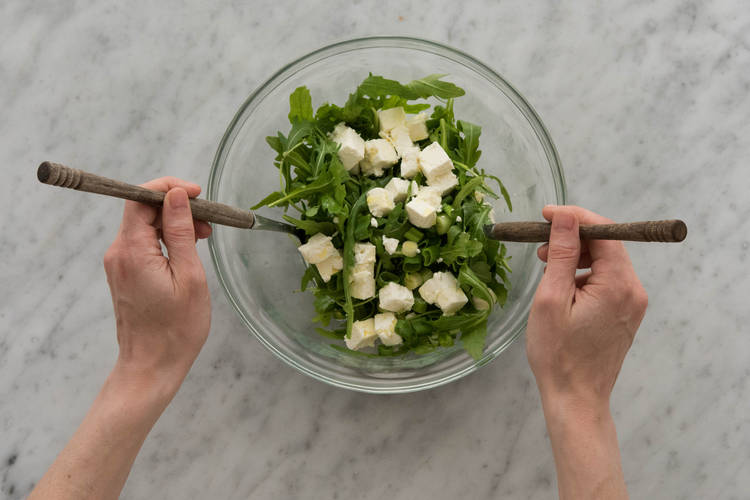 Salat vorbereiten