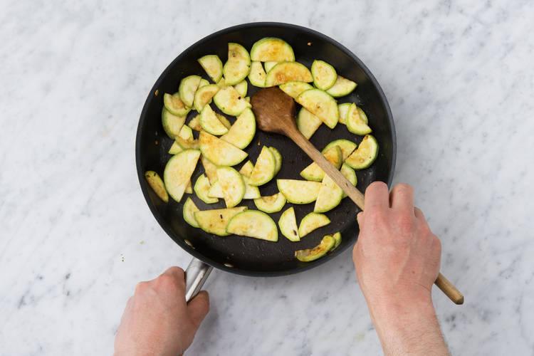 Bak de courgette.