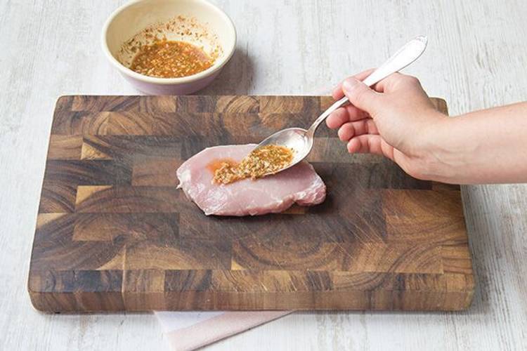 Marinate the pork