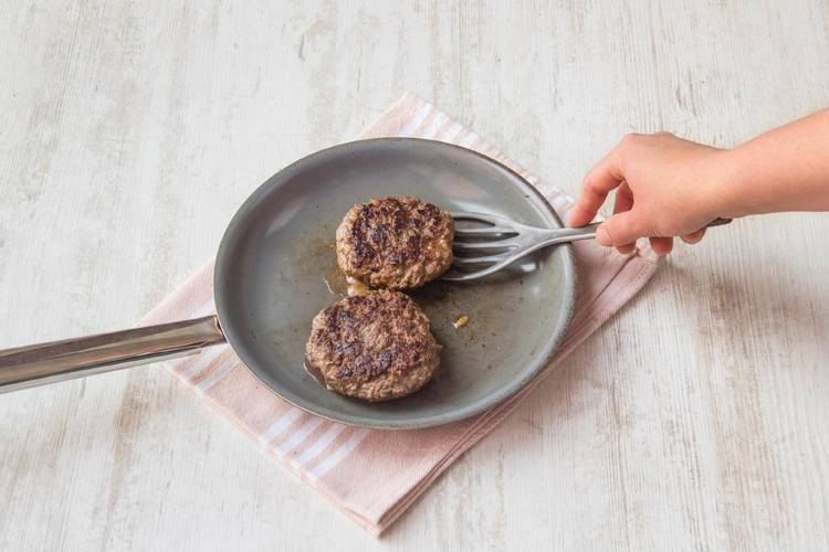 Cook the burgers