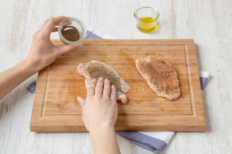 Rub the chicken with the spice mix