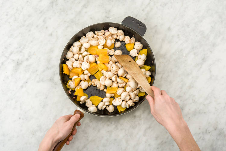 Cook the veg