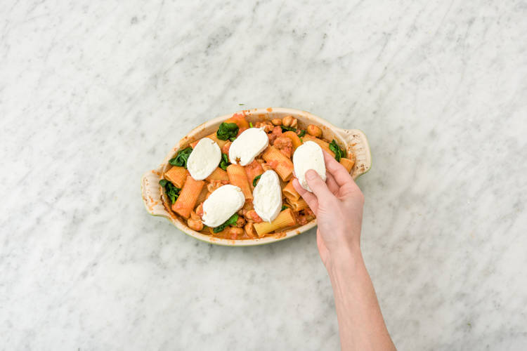 Top with mozzarella