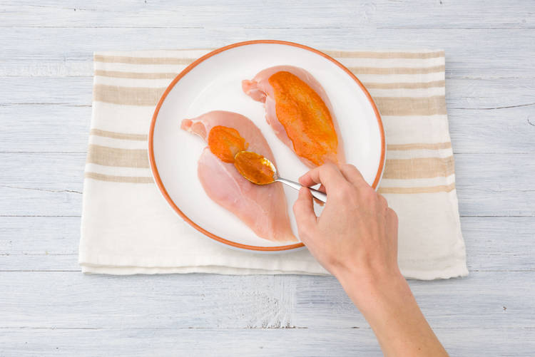 Marinate the chicken