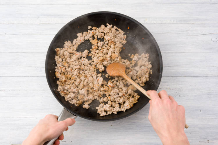 Brown the mince