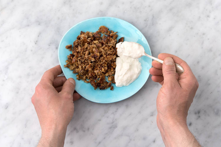Serveer het ontbijt, eet smakelijk!
