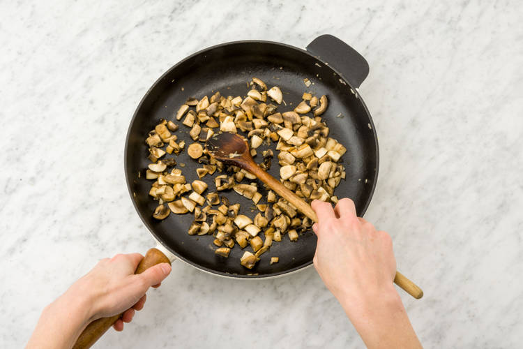 Cook the mushrooms
