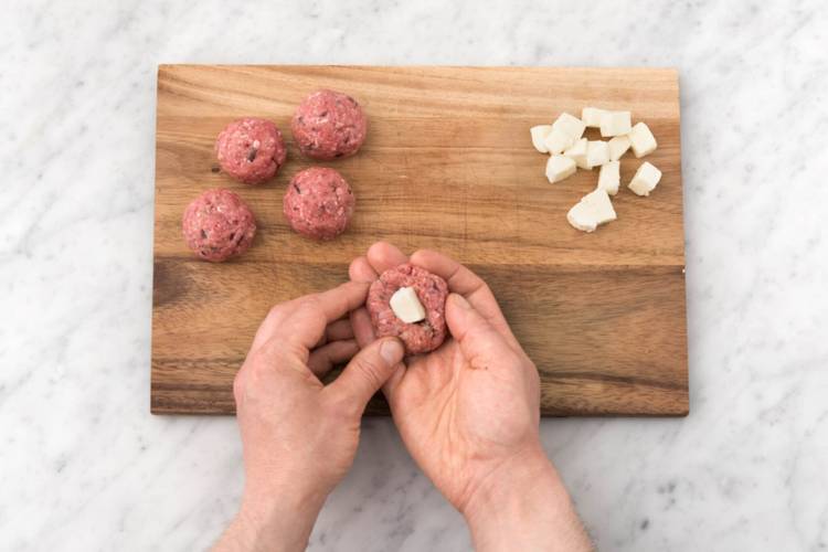 Start the meatball mixture