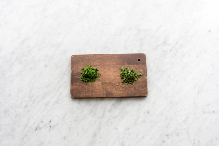 Chop the herbs
