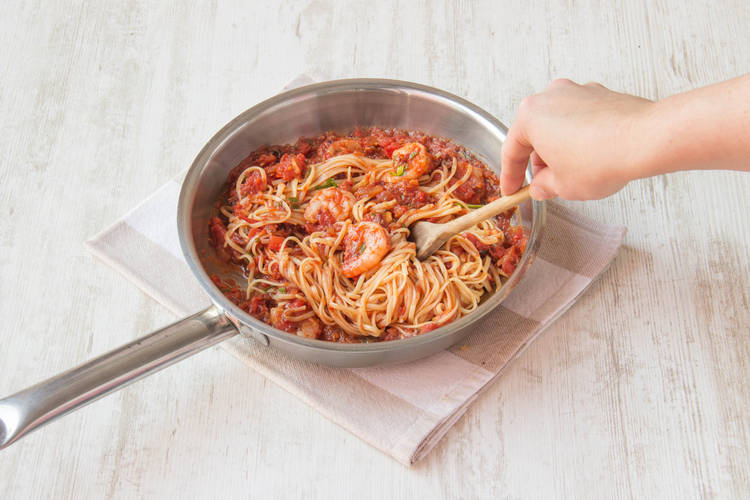 Add the spaghetti