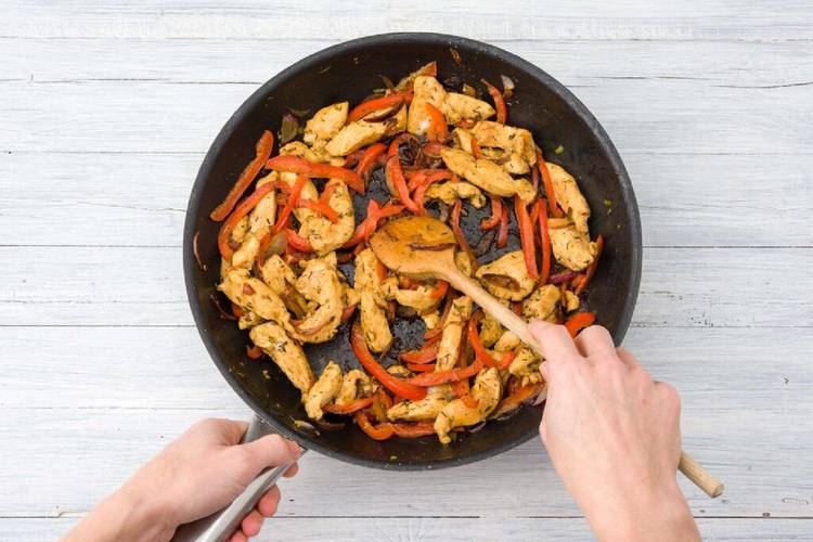 Add the chicken and Southwest Spice Blend