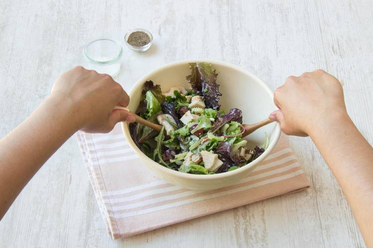 Toss everything together