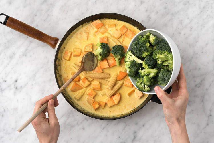 Add the broccoli
