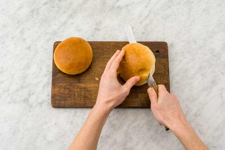 Slice the buns