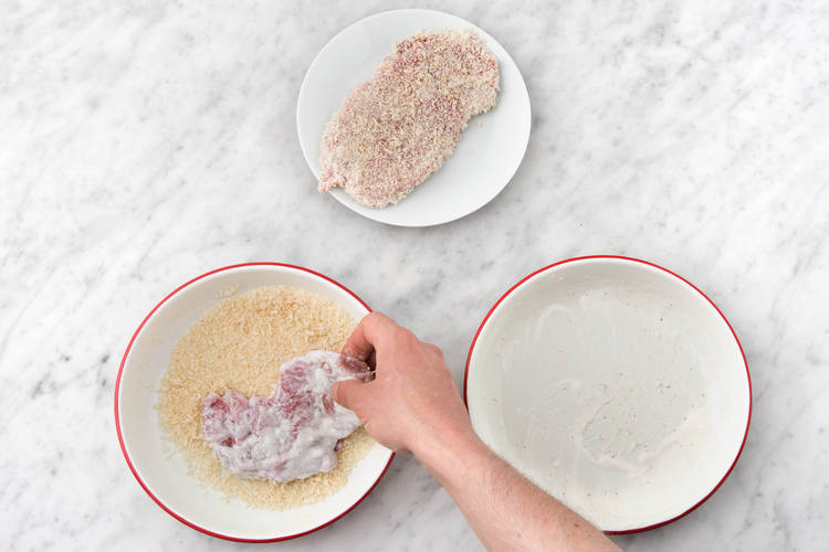 Coat the pork