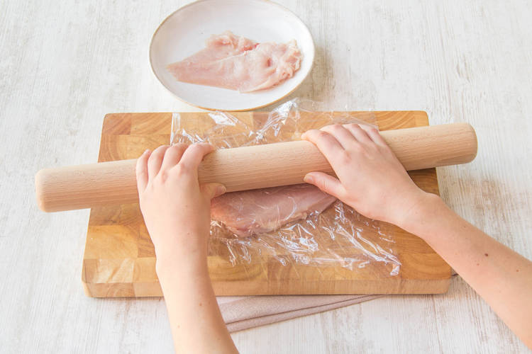Flatten the chicken