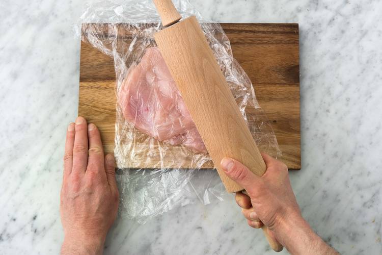 Prepare the chicken breasts