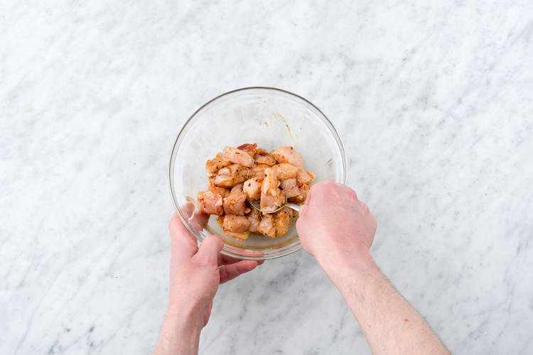 Marinate the chicken