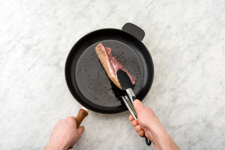Cook the pork