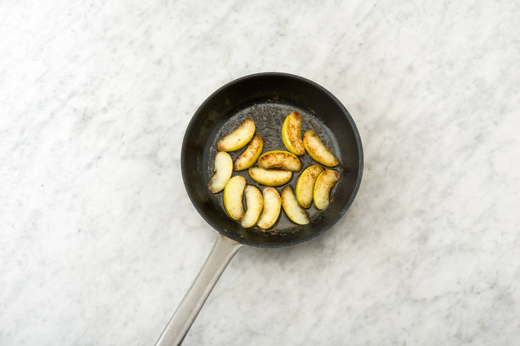 Cook the apple slices