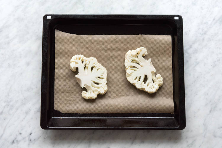 Blumenkohlsteaks backen