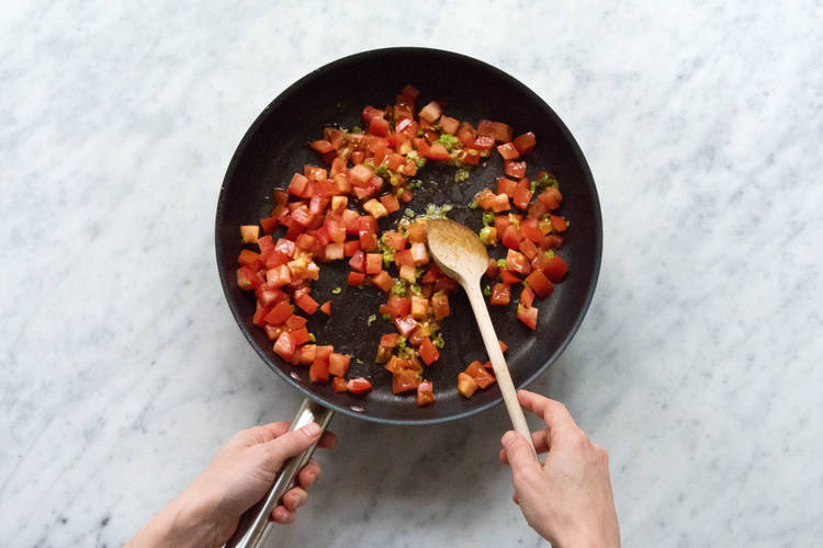Tomaten anbraten