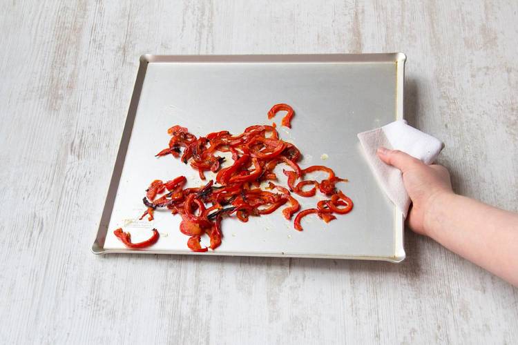 Roast the peppers