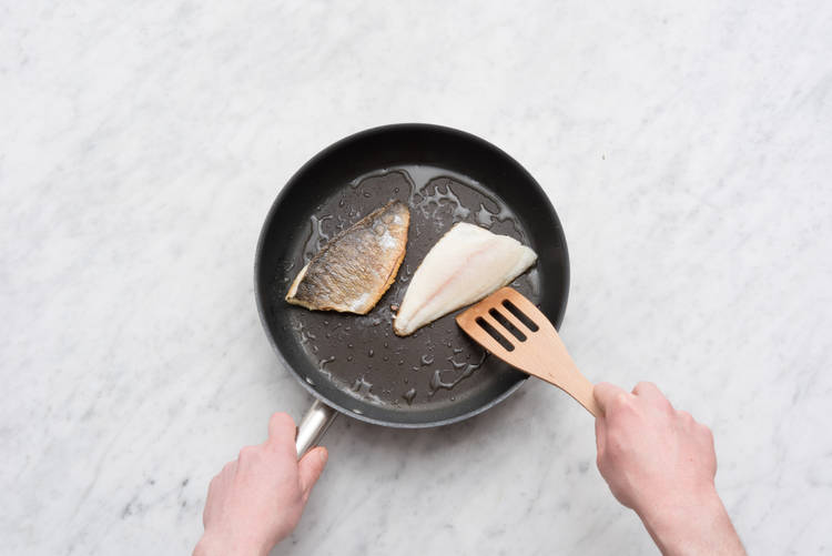 Pan fry the fish