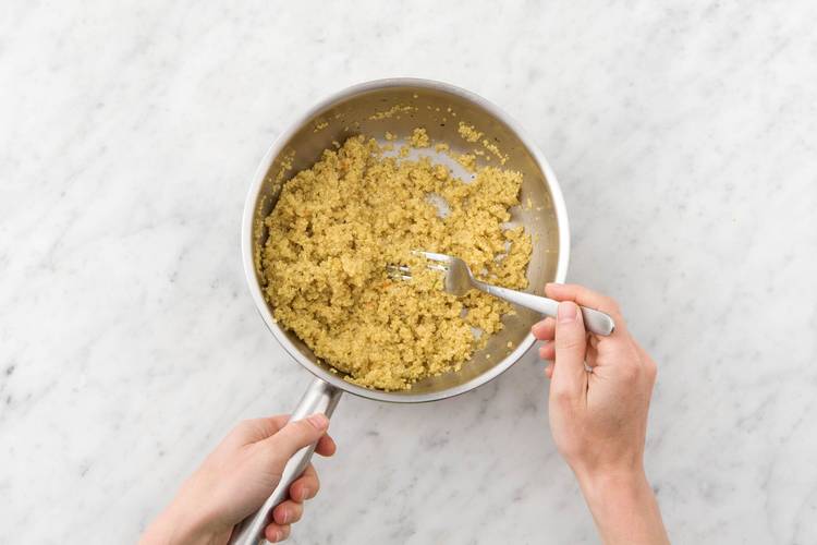 Cook the quinoa