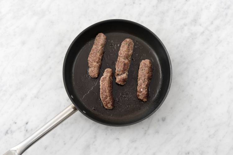 Cook the gyro skewers