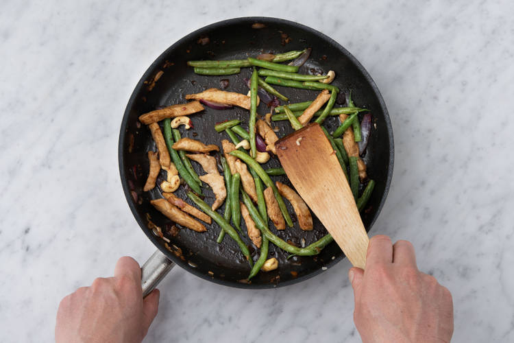 Cook the stir fry mixture