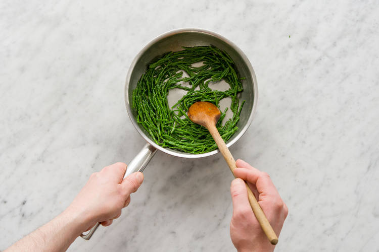 Cook the samphire