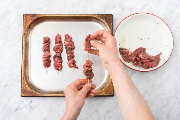 Make the skewers