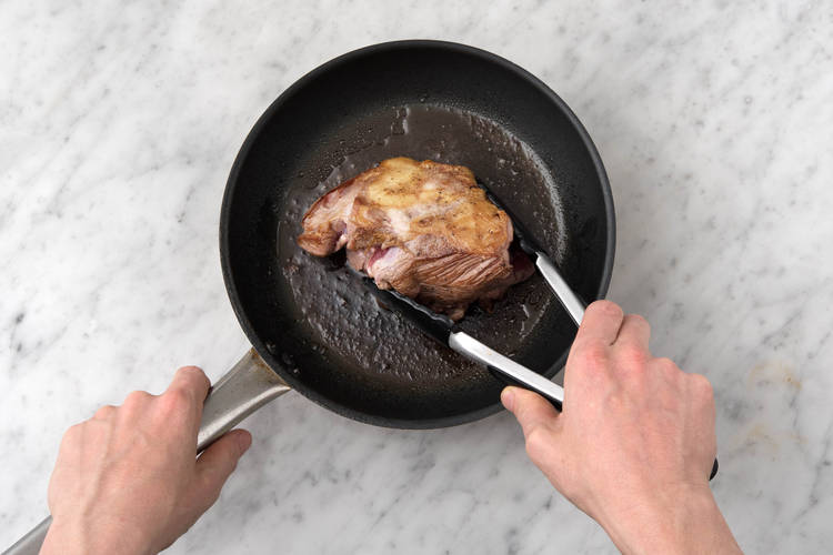 Sear the lamb