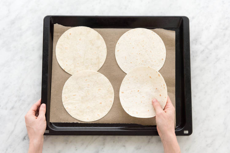 Tortillas backen