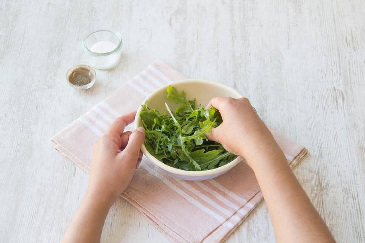 Make the arugula salad