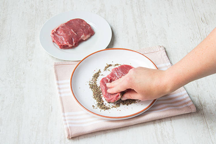Prep the steak