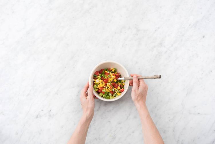 Make the corn salsa