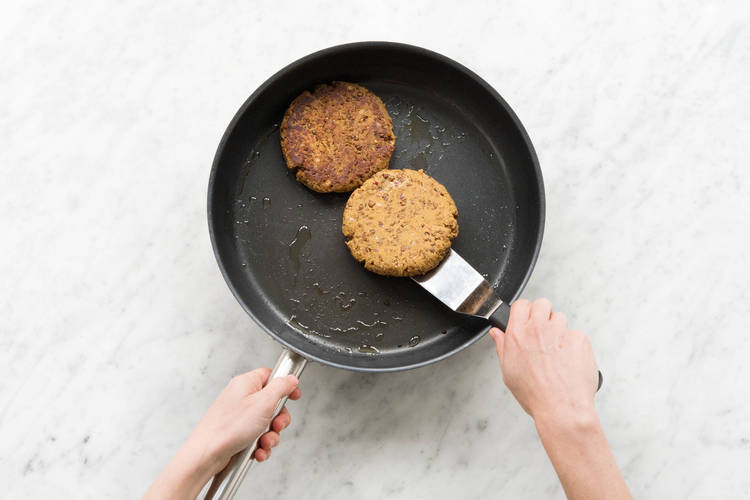 Patties anbraten