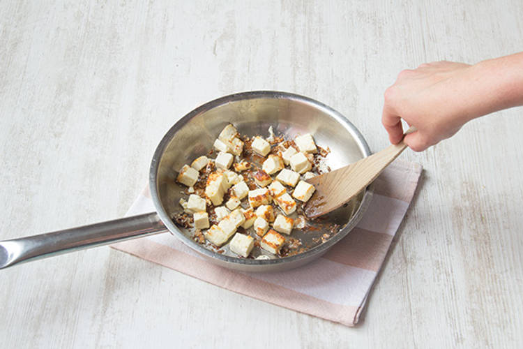 Cook the paneer cheese