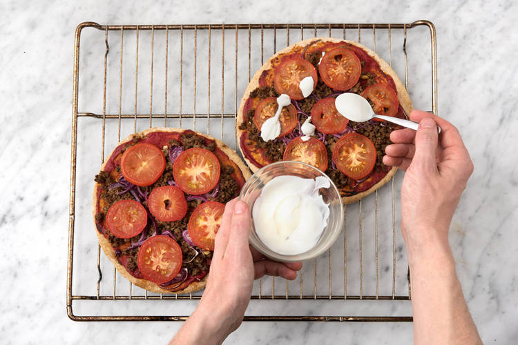 Add the lemon yoghurt