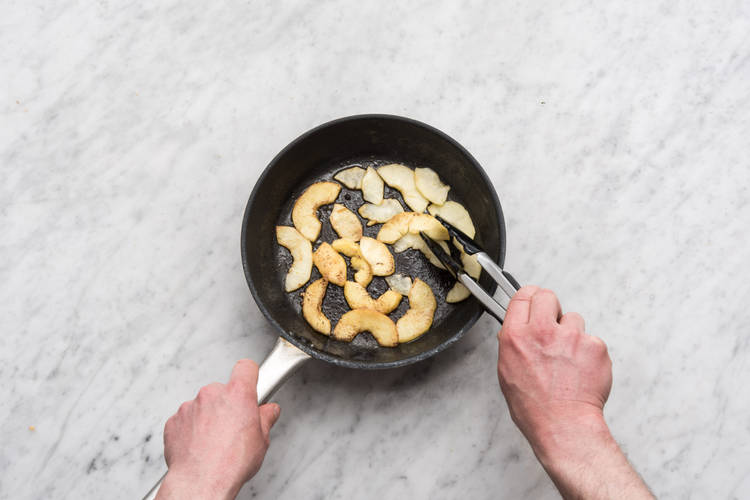 Cook the apple slices