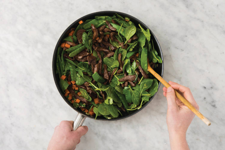 cook the vegetables