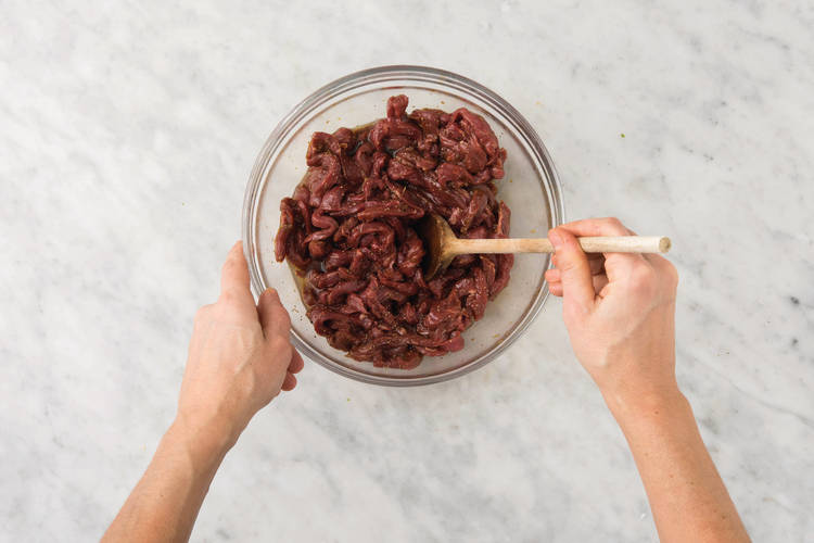 Add flavour to the beef