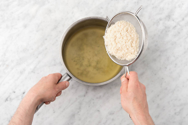 Add the rice