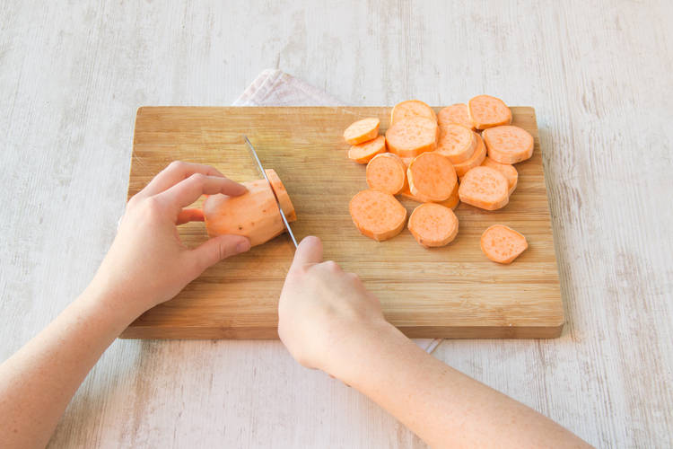 Prepare the sweet potato