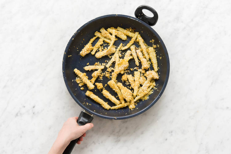 Schwarzwurzelsticks anbraten